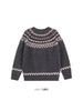 Men's Fair Isle Jacquard Slim Fit Round Neck Sweater - Trendy Autumn/Winter Knitwear