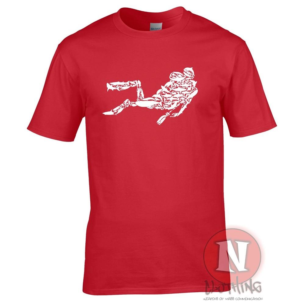Scuba Diver Graphic TShirt Shark Whale Dolphin Divers Tee Shirt S