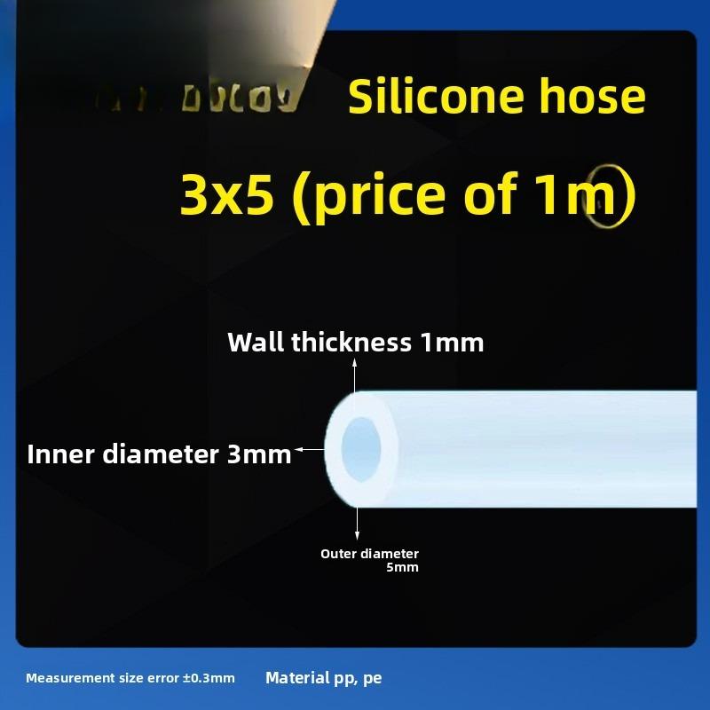 1M Food Grade Transparent Silicone Rubber Hose ID1 2 3 4 5 6 7 8 9 10mm OD Flexible Nontoxic Silicone Tube Clear soft