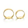 40PCS/lot 7/8MM Gold Plated Rings Adjustable Blank Ring Settings Findings For DIY Fashion Rings Jewelry Making Accessories