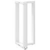 Vidaxl Nogi Do Stołu Barowego, 2 Szt., Białe, 50X35X(90-91) Cm, Stal