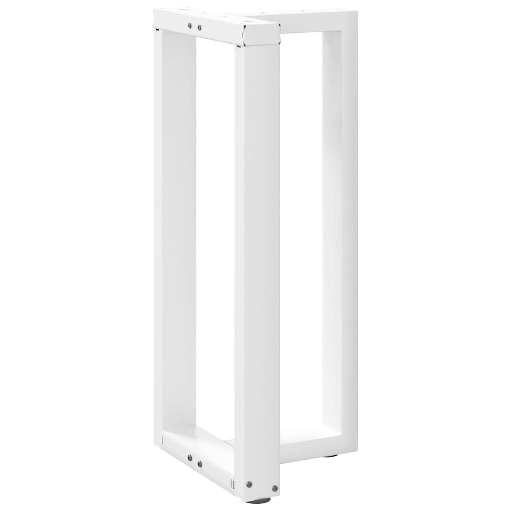 Vidaxl Nogi Do Stołu Barowego, 2 Szt., Białe, 50X35X(90-91) Cm, Stal