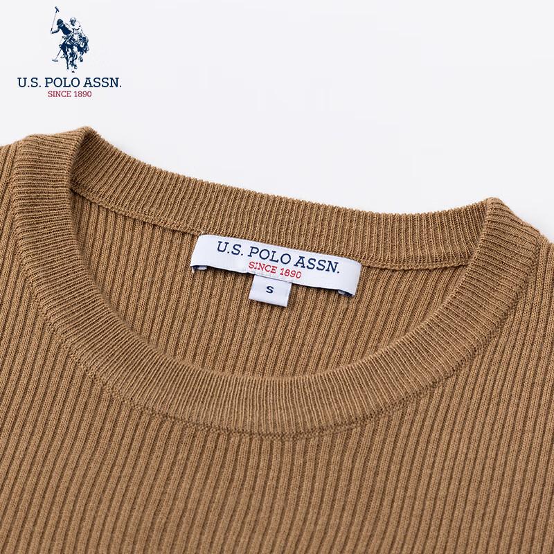 U.S. Polo Assn. Women's Pure Color Wool Blend Knit Sweater