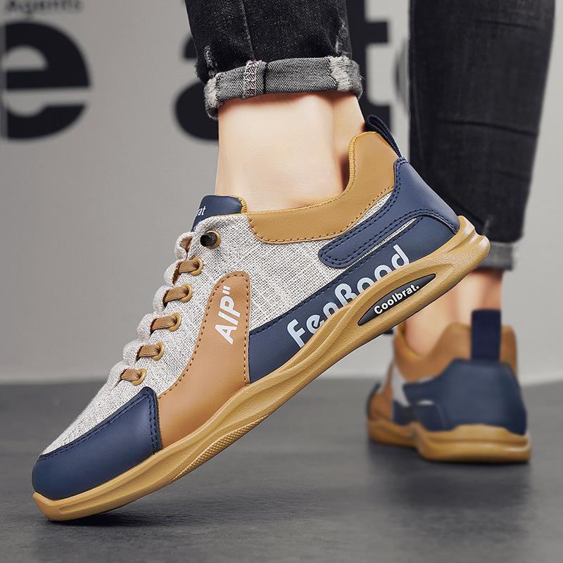 Men's Shoes Leather Fashion Trendy Running Sports Men's Casual Trendy Shoes