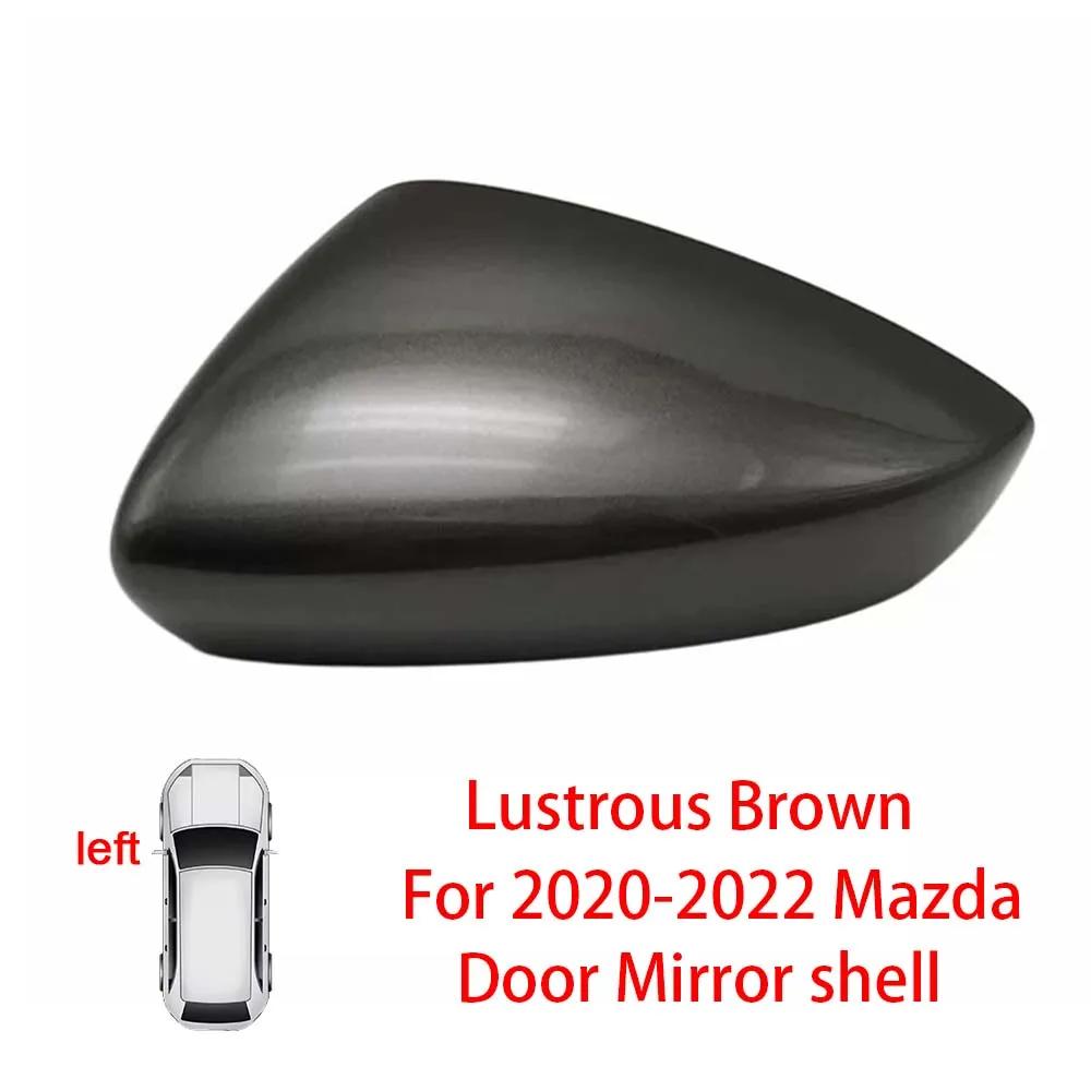 Protective Cover Door Mirror Shell For Mazda 3 Axela    Red Black White Gray Silver Car Rearview Accessories Replace