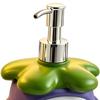 450ML Cartoon Mangosteen Soap Dispenser, Refillable Liquid Hand Soap Shower Gel Container, Bathroom Empty Pump Lotion Bottle