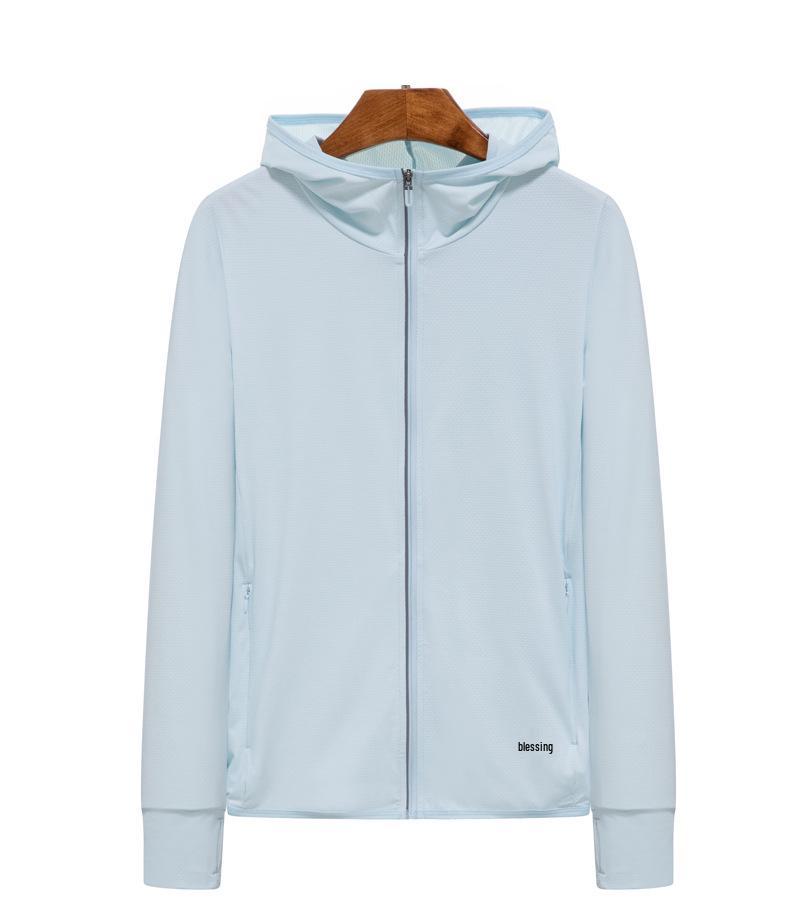 Summer Ice Silk UPF50+ Thin Breathable Sunscreen Windbreaker for Women & Men