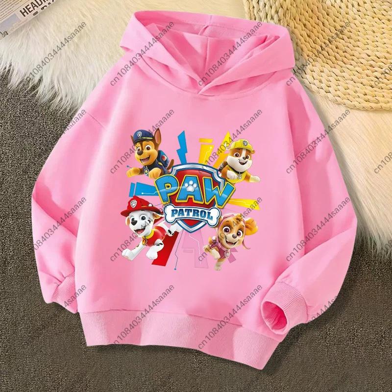 PAW Patrols Cartoon Chase Skye Kids Sweatshirt Printed Hoodie Trendy Long Sleeve Hoodies Girls Tops Clothing Boys Clothes Gifts
