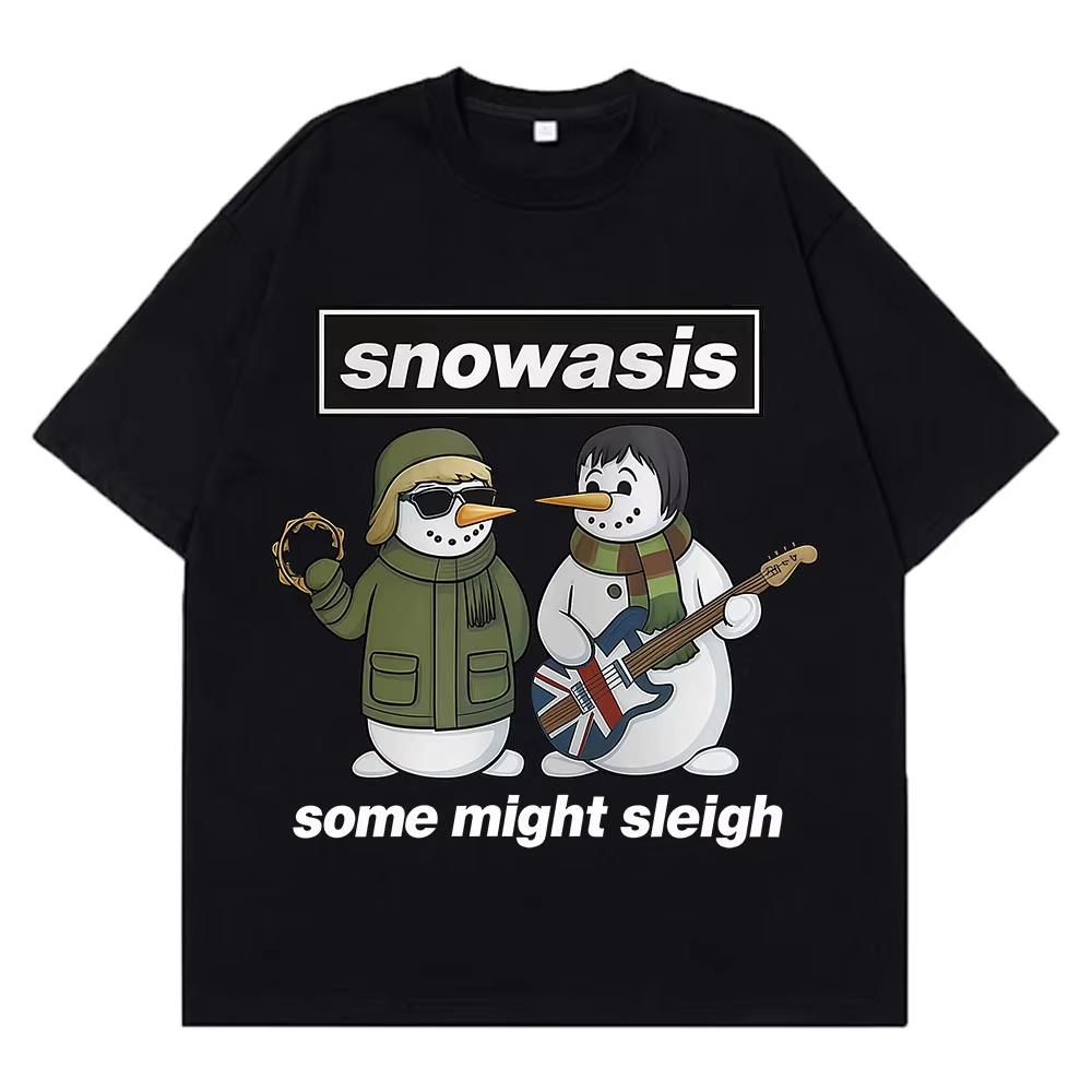 

Oasis Christmas Funny Meme T Shirt Mens Women Harajuku Hiphop Tshirts Cotton Streetwear Loose Casual and Retro ONeck Tshirt S