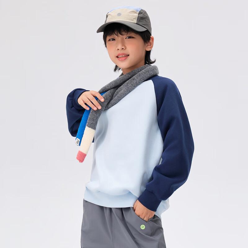 EBAER Kids Unisex Fleece-Lined Anti-Bacterial Pullover Sweatshirt 120