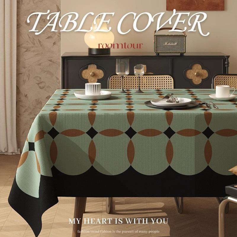 American-Style Light Luxury Vintage Tablecloth Water-Resistant Oil-Resistant Heat-Resistant Easy To Clean Pvc Coffee Table Cloth