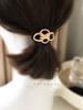Golden Hair Tie, Adult Hair Accessories, Ponytail Elastic Band, Golden Metal Ponytail Holder 1pc Halloween