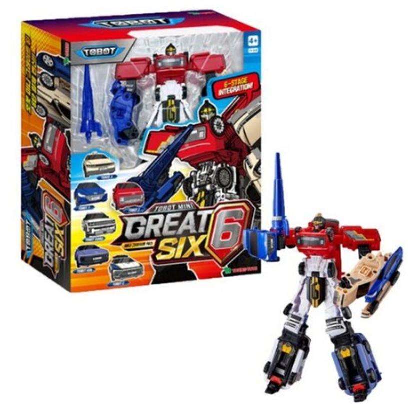 Young Toys Mini / Big Size Tobot Great Six Transforming Robot Action Figure