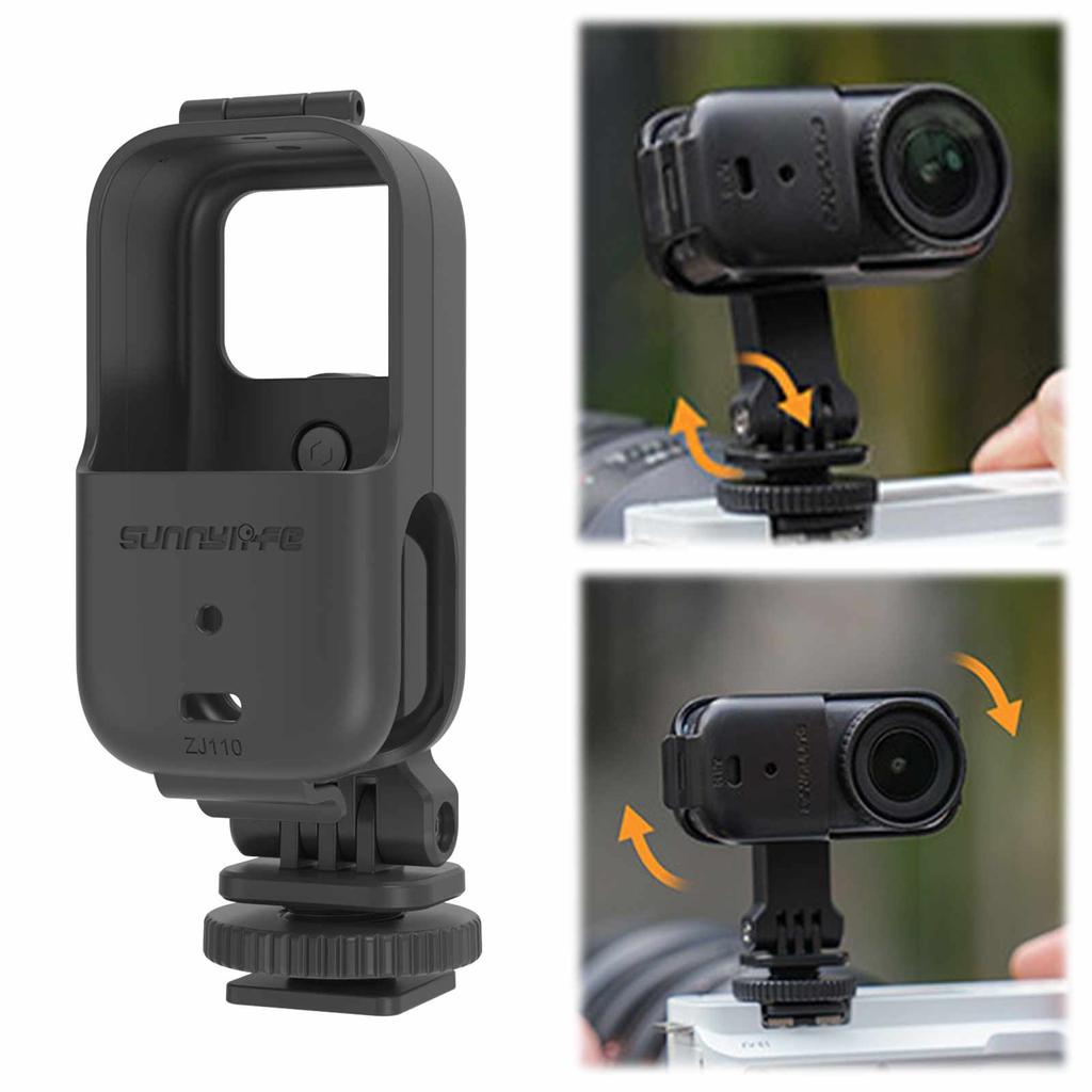 For DJI Osmo Nano Protective Frame Case Camera Expansion Cage Mounting Bracket 360 Degree Rotating Camera Protective Frame Cage