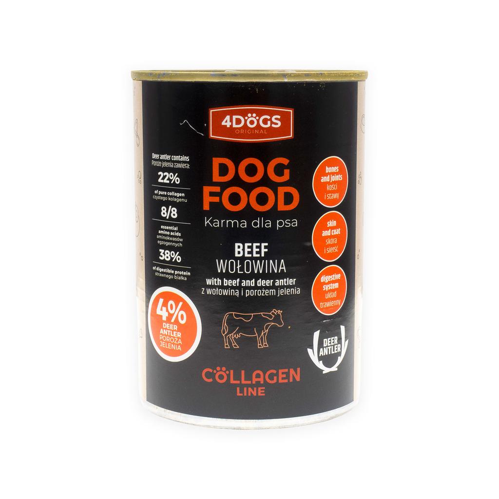 Collagen Line food - with antlers and beef 400 g - 10+2 free