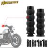 1" 25mm Motorcycle Billet Rubber Hand Grips Enduro Universal Motorbike Accessories For Harley Honda Kawasaki Non-slip Parts