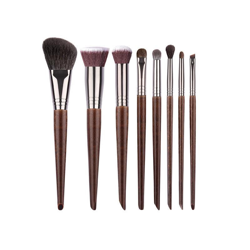 Mini Portable Travel Makeup Brush Set - Short Handle Beginner Eyeshadow Brushes