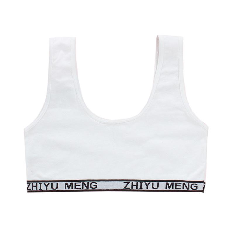 Cotton Teen Girl Training Bra Free Size 8-18 Years Puberty Adolescent Vest Wireless Children Tank Tops
