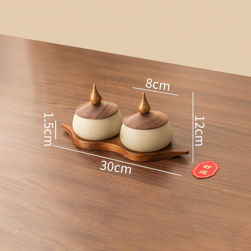 Ceramic Storage Tank Sealed Storage Container Kitchen Countertop Snack Container Desktop Storage Container Seasoning Jar