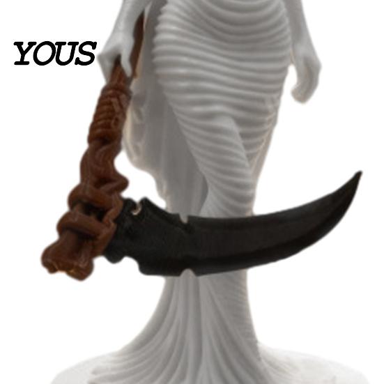 Statua di Falciatore della Morte Gotico Stampata in 3D Donna con Cappuccio, Statuetta, Scultura Decorazione di Halloween Decorazione per Feste per Casa Ufficio Scrivania