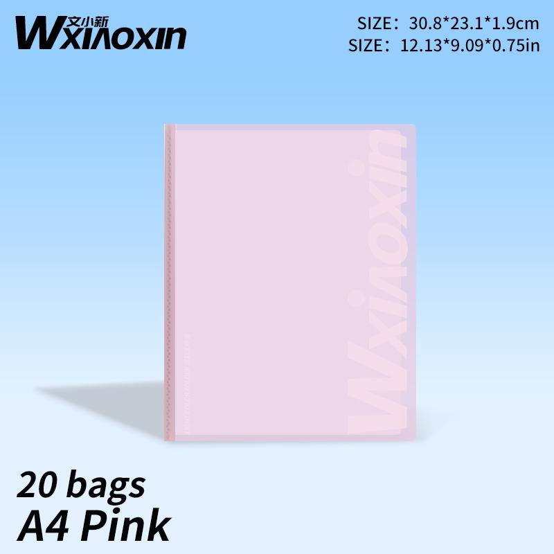 

A4 Clear File Folder 20-100 Pages Large Capacity Multifunctional Document Organizer Desktop Storage Premium Durable