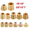 1~10pcs Brass Female Reducing Sleeve 1/8" 1/4" 3/8" 1/2" 3/4" 1" BSP Female Thread Hex Pipe Fitting For Water Fuel Gas