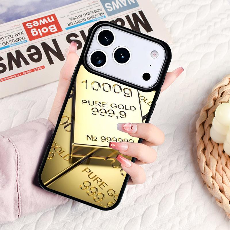 Switzerland Fine Gold Phone Case For IPhone 17 16e 15 14 13 12 11 Pro Max Air Mini Soft Protective Cover