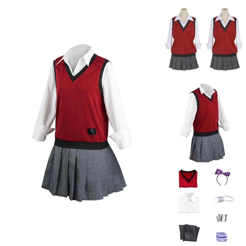 Kakegurui-inspiriertes Cosplay-Outfit Hochwertiger Polyesterstoff Erhältlich in verschiedenen Größen