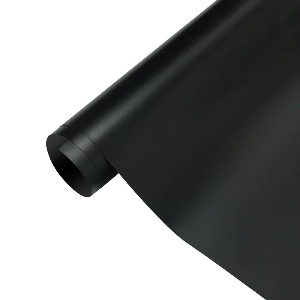 Samurai Black Car Sticker Wrap Film Color Change Vinyl Film PET Bubble Free Wrapping Car Accessories Auto Self Adhesive Decals