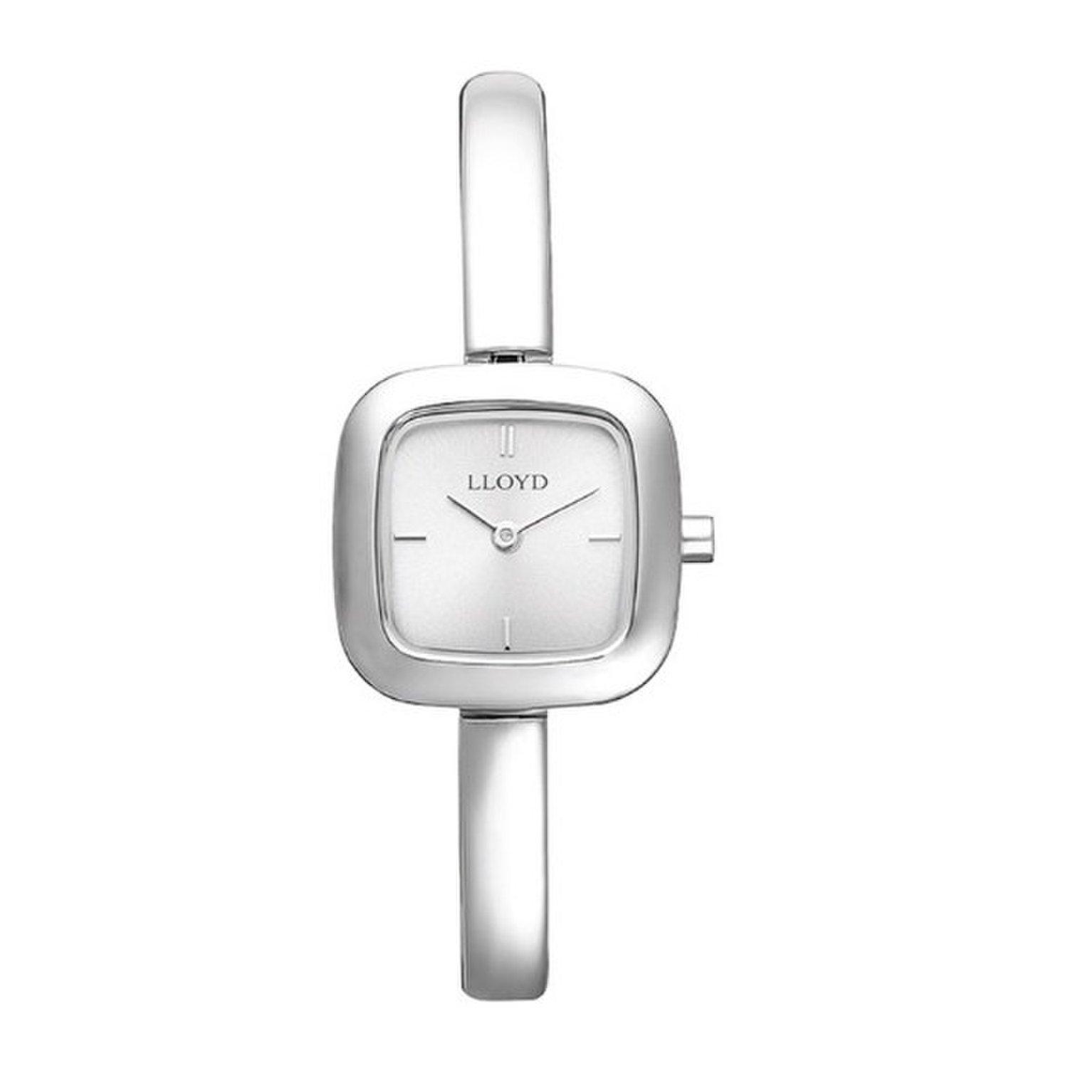 [LLOYD] Awesome Bangle Square Women s Metal Watch - Silver LL2G26602XSS