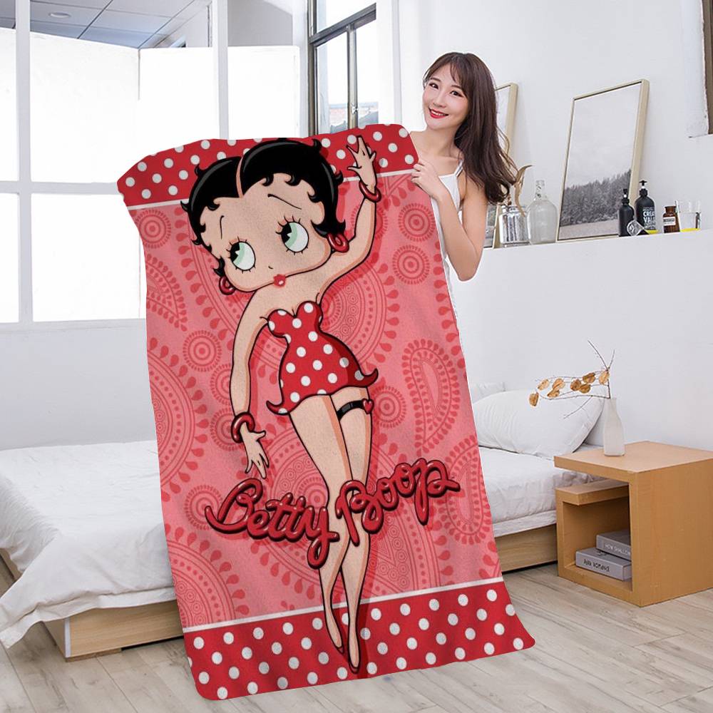 B-Betty-Cute-Boops Beach Towel Colorful Bath Towels For Girl Microfiber Quick Dry Custom Sand Free Beach Yoga Spa Gym Pool