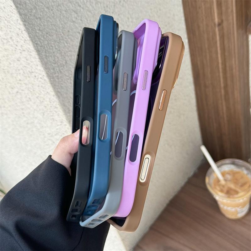 Luxury Matte Magsafe Case for iPhone 16E 14 15 16 Plus 11 12 13 16 Pro Max Hard Wireless Charging Magnetic Shockproof Cover