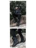 Men's Plus Size Fleece-Lined Combat Snow Boots - Warm Autumn/Winter Desert Boots 2025