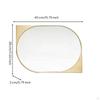Asymmetrical Mirror Decorative with Frame Modern for Entryway, Living Room, Bedroom