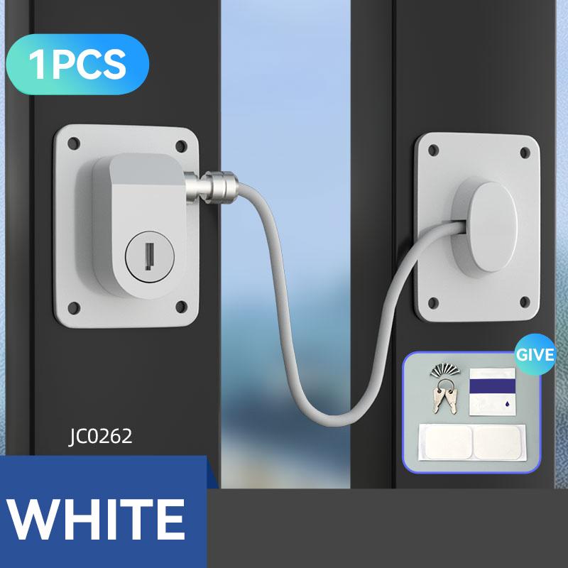 

Window lock limiter punch-free casement window aluminum alloy sliding door screen window safety lock retainer child safety белый