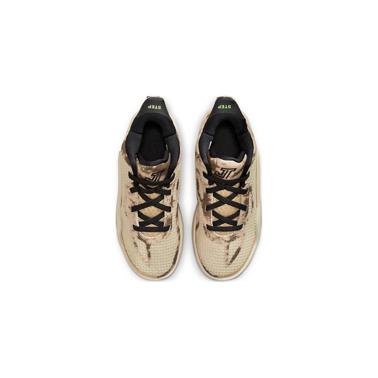 Jordan Tatum 1 Tatum 1 Slip Resistant Cushioning Abrasion Resistant Low Top Children's Basketball Shoes Sesame Brown DX5357-200