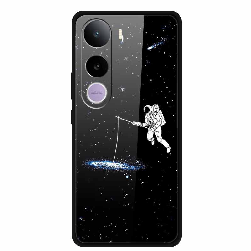 For Vivo Y400 5G Case Y 400 6.67" Animal Wolf Lion Tempered Glass Hard Back Cover For Vivo Y400 2025 Phone Cases Soft Bumper Bag