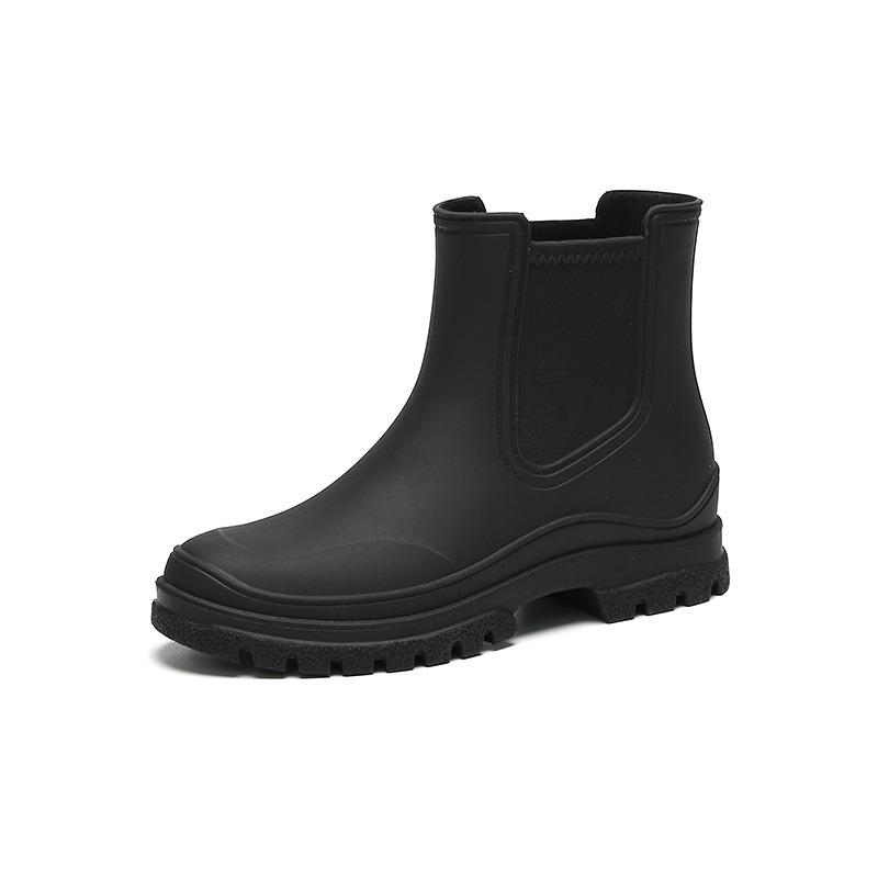 New Versatile Chelsea Short Tube TPE Rain Shoes Women's Rain Boots Martin Boots Non-slip Water Boots Rain Boots Adult Galoshes