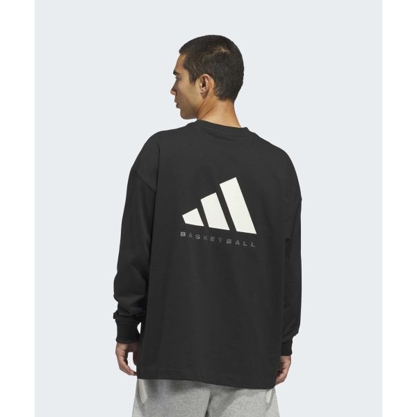 adidas Basketball Loose Fit Pullover Sports Long Sleeve T-Shirt Unisex Tops KB7554