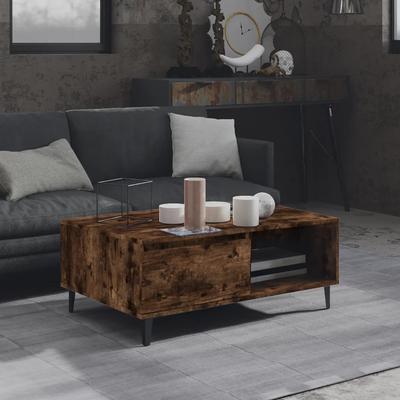 Vidaxl Coffee Table, Smoked Oak, 90X60X35 Cm