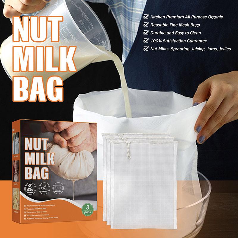 Lebensmittelechter Nylon-Filterbeutel Wiederverwendbares Mehrzweck-Siebnetz für Tee Kaffee