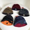 Adult Winter Knit Cap Doublesided Letter Embroidery Windproof Waterproof For Men
