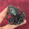Eudialyte Pendant Copper Wire Wrapped Pendant Octopus Jewelry Genuine Gemstone Pendant Handmade Pendant Copper Wire Jewelry Anniversary Gift