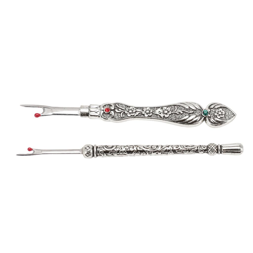 2pcs Retro Seam Remover Quickly Removal DIY Metal Hand Stitch Remover Thread Remover for Needlework