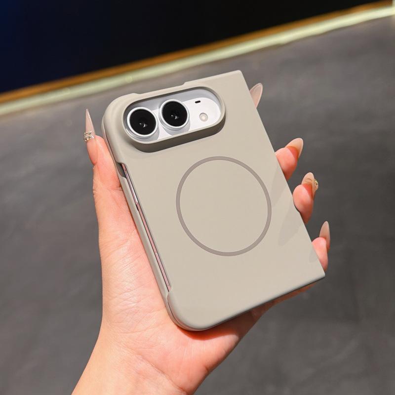 Suitable for Apple iPhone Duo phone case, foldable, ultra-thin, with a skin-like feel, magnetic, minimalist design, and drop-proof protection