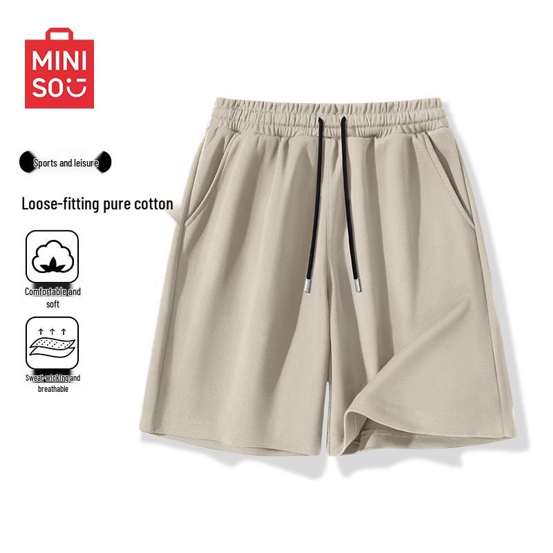 MINISO Men s 2026 Summer Pure Cotton Loose Shorts 2XL