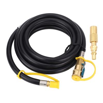 12FT RV Quick Connect Hose Quick Disconnect Hose Extension with 14in RV Adapter for Low Pressure