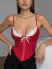 Cross-Border Sexy Mesh-Lace Fishbone Corset Top for Innerwear & Outerwear