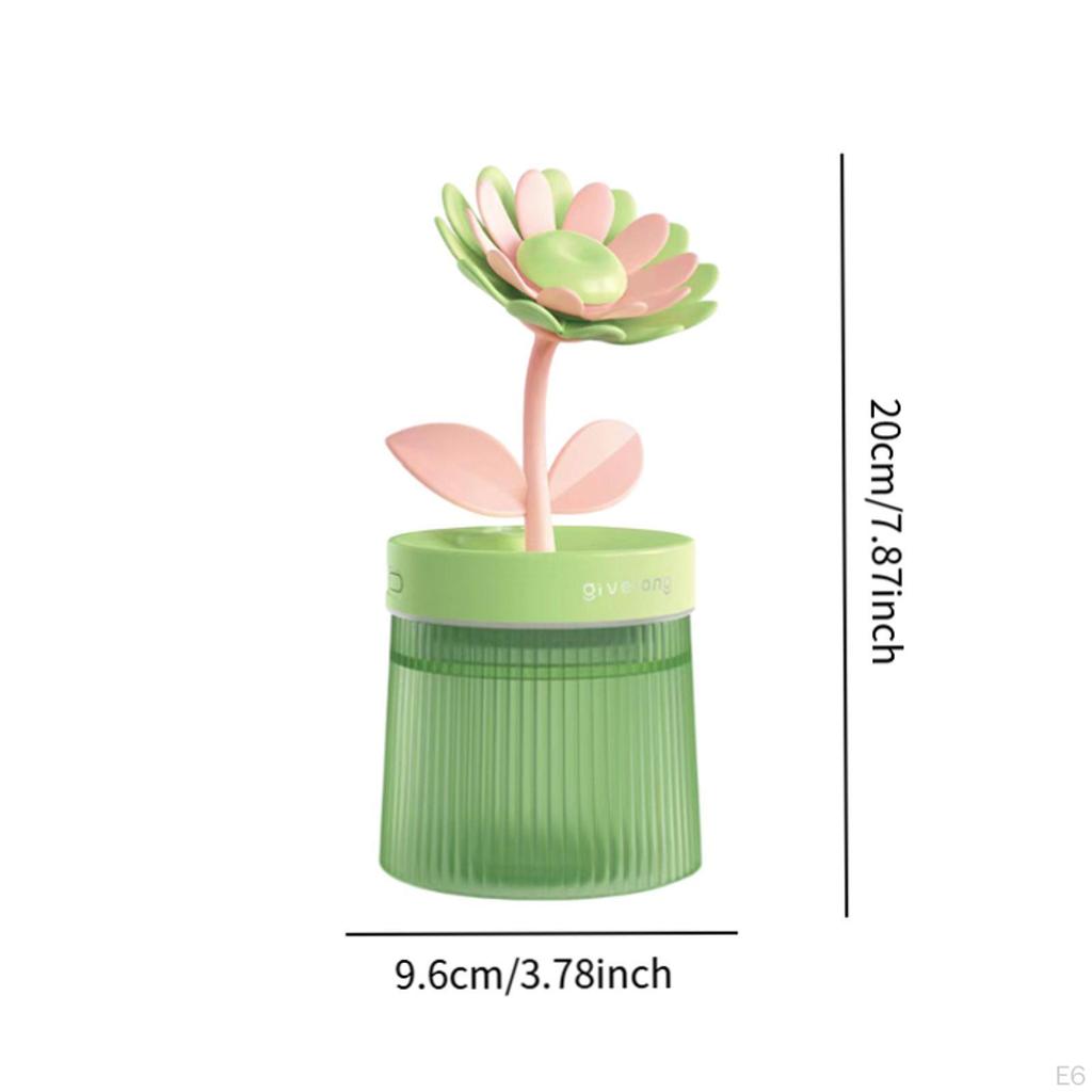 Umidificator USB Compact Design Floare 260ml Lumină de Noapte Difuzor de Aromă pentru Birou