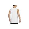 Nike Tank Tops Men's White Crew Neck Moderate Straight Fit DV9842-100